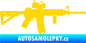 Samolepka Samopal 003 pravá jasně žlutá