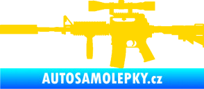 Samolepka Samopal 006 levá jasně žlutá