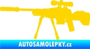 Samolepka Samopal 008 levá jasně žlutá