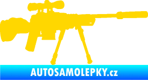 Samolepka Samopal 008 pravá jasně žlutá