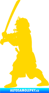 Samolepka Samuraj 001 levá jasně žlutá