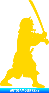 Samolepka Samuraj 001 pravá jasně žlutá