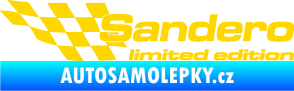 Samolepka Sandero limited edition levá jasně žlutá