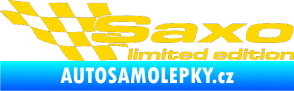 Samolepka Saxo limited edition levá jasně žlutá