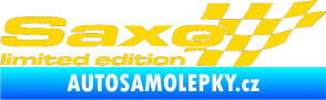 Samolepka Saxo limited edition pravá jasně žlutá