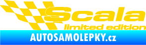Samolepka Scala limited edition levá jasně žlutá