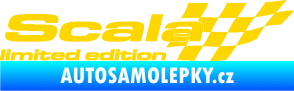 Samolepka Scala limited edition pravá jasně žlutá