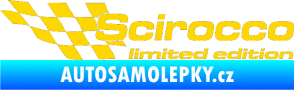 Samolepka Scirocco limited edition levá jasně žlutá