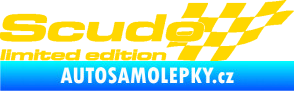 Samolepka Scudo limited edition pravá jasně žlutá