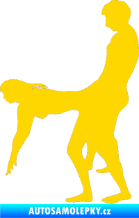 Samolepka Sexy siluety 012 jasně žlutá