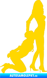 Samolepka Sexy siluety 017 jasně žlutá