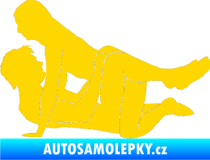 Samolepka Sexy siluety 022 jasně žlutá