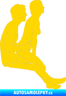 Samolepka Sexy siluety 025 jasně žlutá