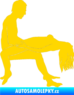 Samolepka Sexy siluety 026 jasně žlutá