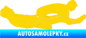 Samolepka Sexy siluety 029 jasně žlutá