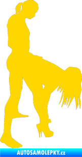 Samolepka Sexy siluety 032 jasně žlutá
