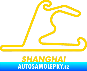 Samolepka Okruh Shanghai jasně žlutá