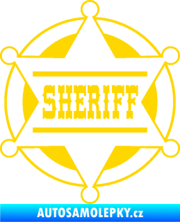 Samolepka Sheriff 004 jasně žlutá