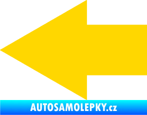 Samolepka Šipka 001 levá ikonka jasně žlutá