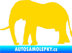 Samolepka Slon 001 levá jasně žlutá