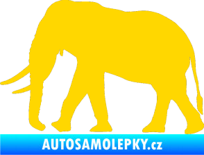 Samolepka Slon 002 levá jasně žlutá