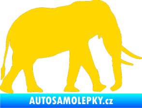 Samolepka Slon 002 pravá jasně žlutá