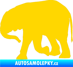 Samolepka Slon 004 levá jasně žlutá