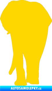 Samolepka Slon 008 levá jasně žlutá