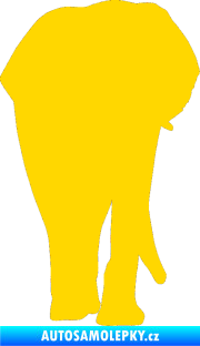 Samolepka Slon 008 pravá jasně žlutá