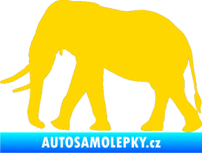 Samolepka Slon 011 levá jasně žlutá