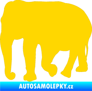 Samolepka Slon 018 levá jasně žlutá