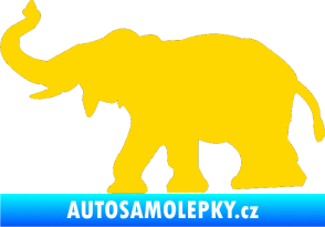 Samolepka Slon 021 levá jasně žlutá