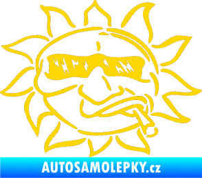 Samolepka Slunce pravá jasně žlutá