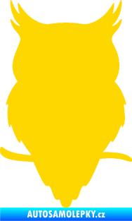 Samolepka Sova 001 levá jasně žlutá