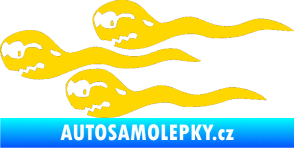 Samolepka Spermie levá jasně žlutá
