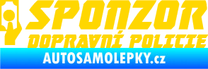 Samolepka Sponzor dopravní policie 004 jasně žlutá