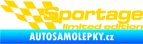 Samolepka Sportage limited edition levá jasně žlutá