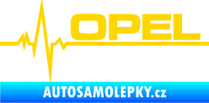 Samolepka Srdeční tep 036 pravá Opel jasně žlutá