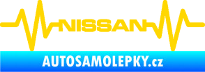 Samolepka Srdeční tep 051 Nissan jasně žlutá