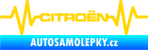 Samolepka Srdeční tep 057 Citroen jasně žlutá
