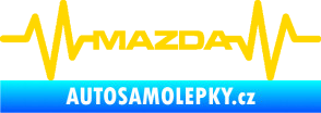 Samolepka Srdeční tep 059 Mazda jasně žlutá