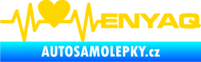 Samolepka Srdeční tep 062 pravá Enyaq jasně žlutá