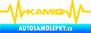 Samolepka Srdeční tep 067 Kamiq jasně žlutá