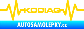 Samolepka Srdeční tep 071 Kodiaq jasně žlutá