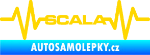 Samolepka Srdeční tep 075 Scala jasně žlutá
