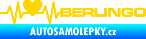 Samolepka Srdeční tep 092 pravá Berlingo Citroen jasně žlutá
