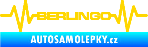 Samolepka Srdeční tep 093 Berlingo Citroen jasně žlutá