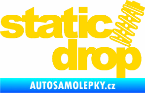Samolepka Static drop 001 JDM styl jasně žlutá