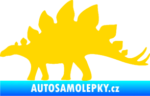 Samolepka Stegosaurus 001 levá jasně žlutá