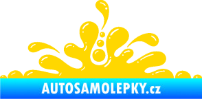 Samolepka Stékající skvrna 003 levá kaňka jasně žlutá